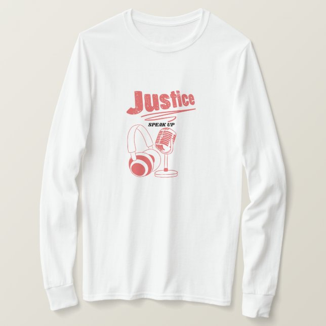 Camiseta Podcast for Justice Shirt (Frente do Design)