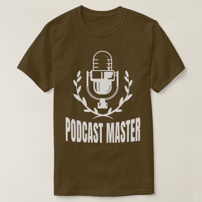 Camiseta Podcast Master Podcasting Moderator Podcaster (Frente do Design)