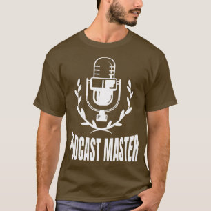 Camiseta Podcast Master Podcasting Moderator Podcaster