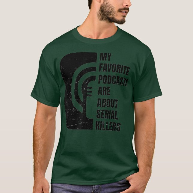 Camiseta Podcast  True Crime Lover  Podcast Junkie  Gift (Frente)