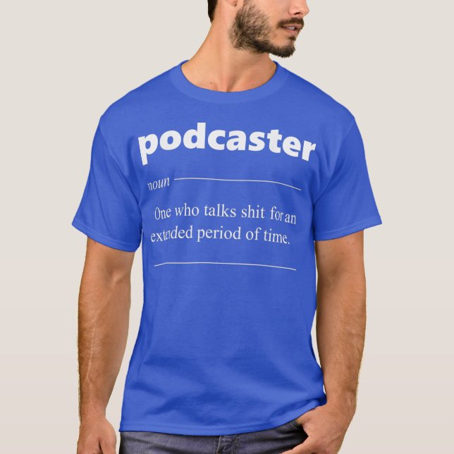 Camiseta Podcaster Definition Podcasting Funny Gift para (Frente)