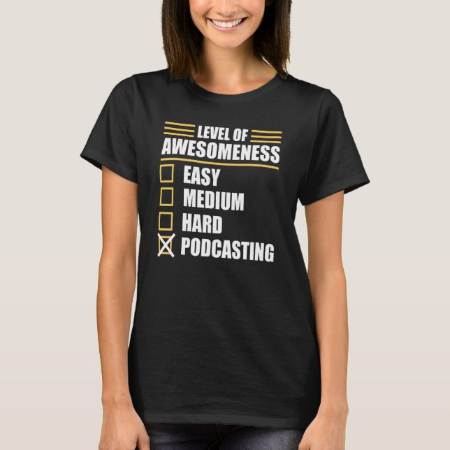 Camiseta Podcaster Podcaster Podcast 1 (Frente)