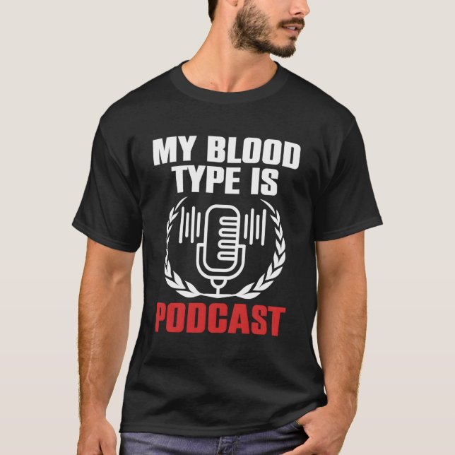 Camiseta Podcaster Talk Radio Content Creator Po (Frente)