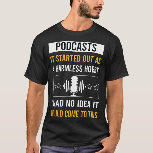 Camiseta Podcasts de Hobby Sem Danos (Frente)