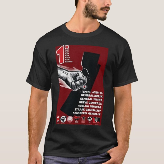 Camiseta pode 1 t-shirt da greve geral (Frente)