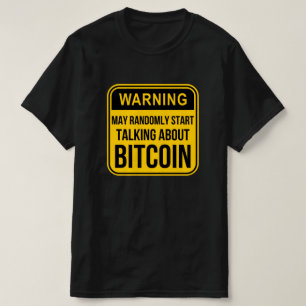 CAMISETA PODE COMEÇAR ALEATORIAMENTE A FALAR SOBRE A BITCOI