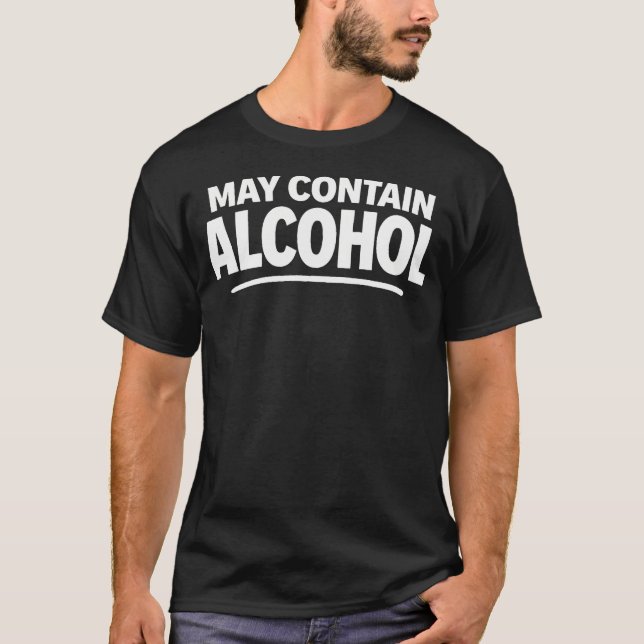 Camiseta Pode Contém Álcool (Frente)