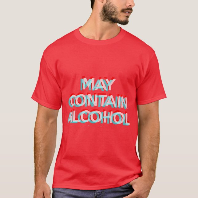 Camiseta Pode Contém Álcool menino (Frente)