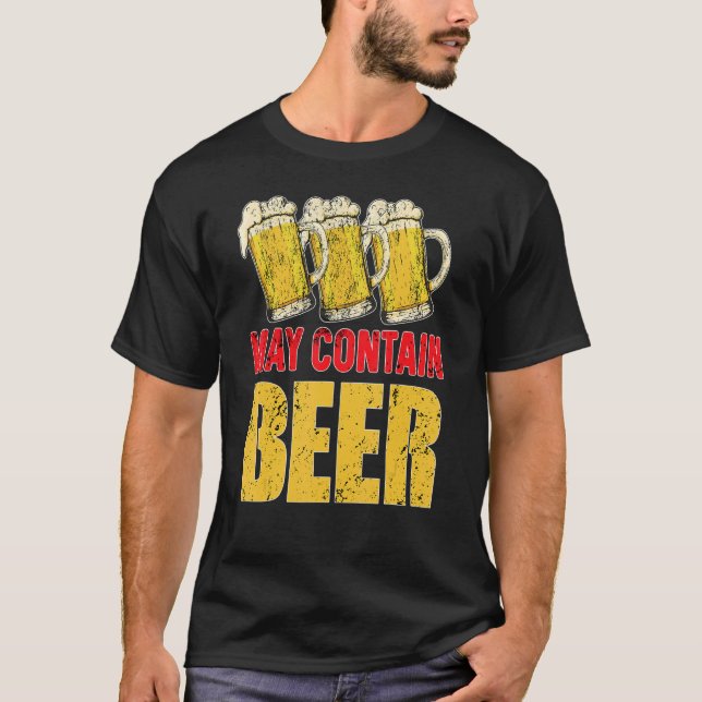 Camiseta Pode Conter Cerveja De Fôrma (Frente)