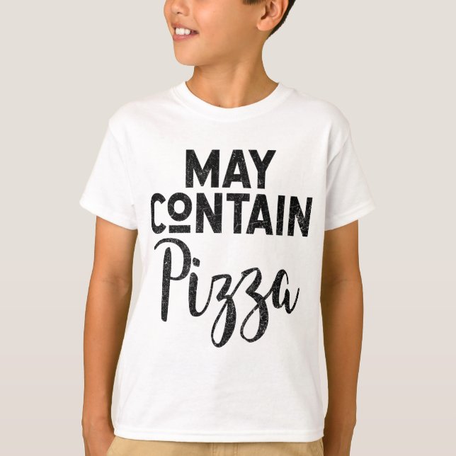Camiseta Pode Conter Pizza Engraçada Pizza Deep Dish Lovers (Frente)