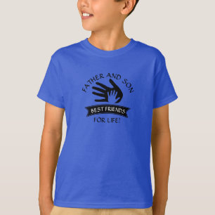 Camiseta Pode Editar Texto, Pai e Filho Melhores Amigos, Mã