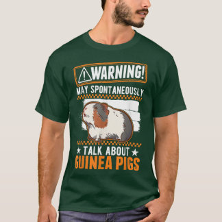 Camiseta Pode falar espontaneamente sobre os porcos guineen