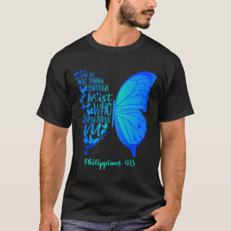 Camiseta Pode Fazer Coisas Através de Cristo Que Fortalece