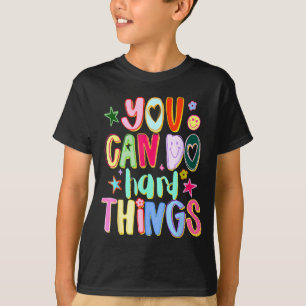 Camiseta Pode fazer coisas difíceis autismo consciência puz