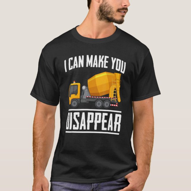 Camiseta Pode Fazer Com Que Você Desapareça Conceptor Concr (Frente)