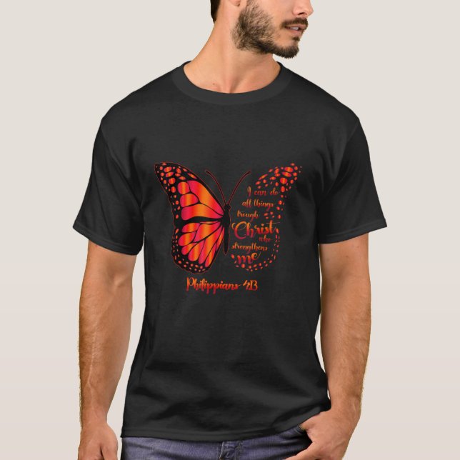 Camiseta Pode Fazer Tudo Através Do Cristo Que Fortalece M (Frente)