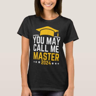 Camiseta Pode Me Chamar De Graduação De Mestrados Master 20