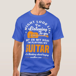 Camiseta Pode Parecer Que Estou Ouvindo Guitari
