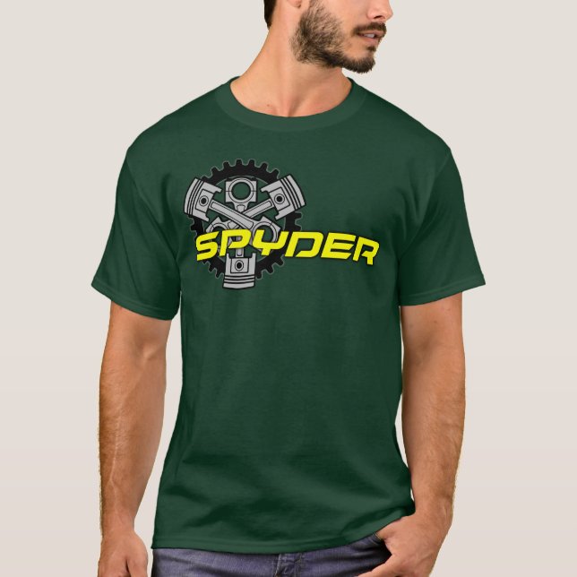 Camiseta Pode Ser Spyder Três Pistão T-Shirt (Frente)