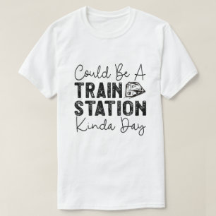 Camiseta Pode Ser Um Dia De Estação De Comboio
