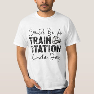 Camiseta Pode Ser Um Dia De Estação De Comboio