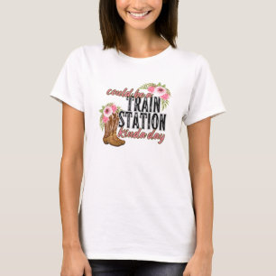 Camiseta Pode ser um dia de estação de trem, Yellowstone