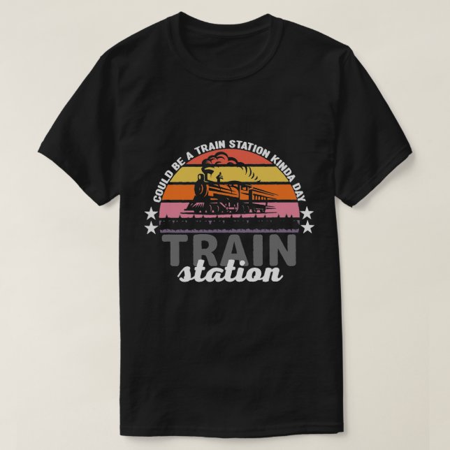 Camiseta Pode Ser Uma Estação De Comboio Meio Dia 16 (Frente do Design)