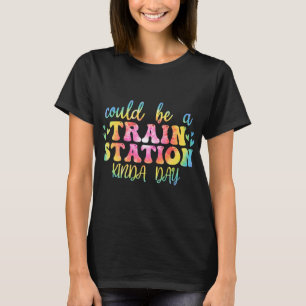 Camiseta Pode Ser Uma Estação De Comboio Um Gráfico De Groo