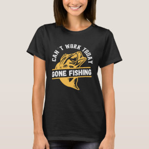 Camiseta Pode Trabalhar Hoje Em Dia Com O Gráfico De Pesca