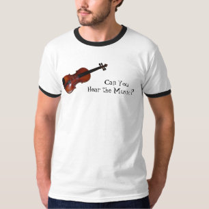 Camiseta Pode você ouvir a música? - Violino
