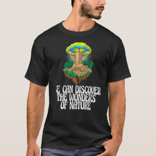 Camiseta Podemos Descobrir As Maravilhas Da Natureza Das Mã