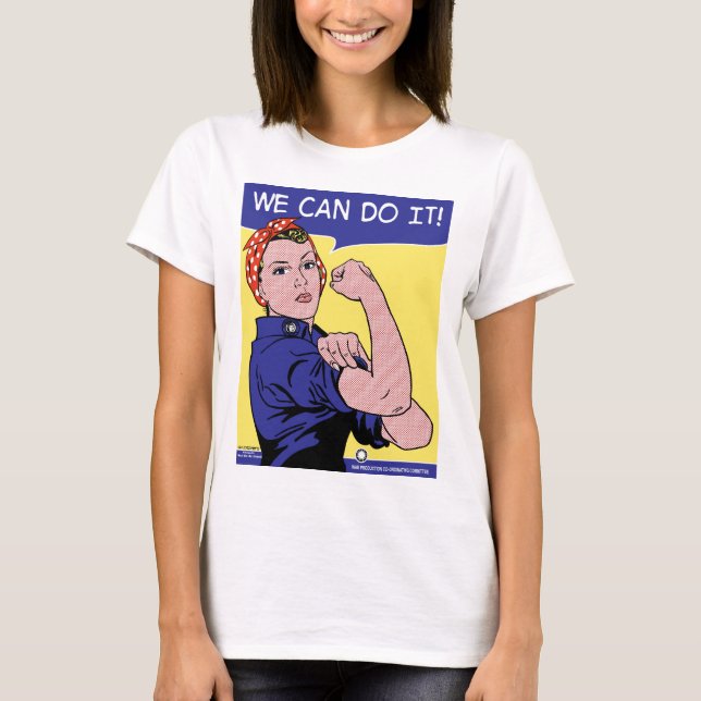 Camiseta Podemos Fazer Isso!  Rosie, a versão de arte do Po (Frente)