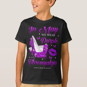 Camiseta Podemos Vestir Fibromialgia Awarene de Altos Cores