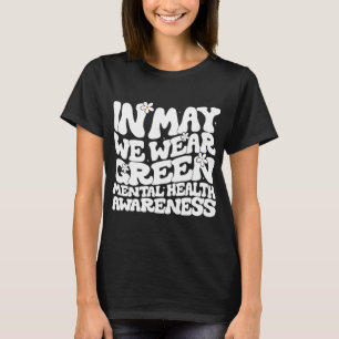 Camiseta Podemos Vestir o Green Retro Floral Mental Health