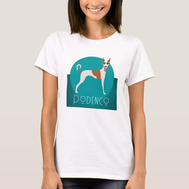 Camiseta Podenco divertido (Frente)