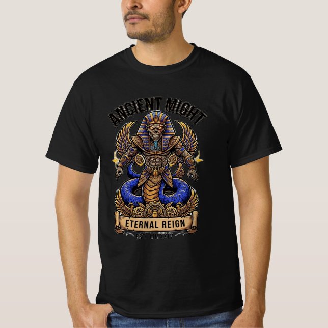 Camiseta Poder Antigo Reinado Eterno Faraó (Frente)