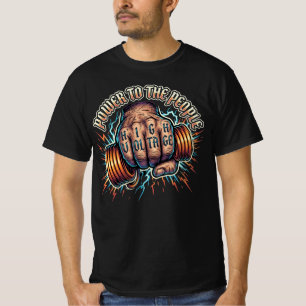 Camiseta Poder ao Povo Presente de Eletricista de Alta Tens