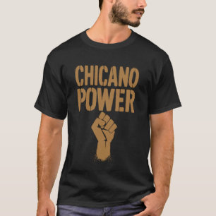 Camiseta Poder Chicano Bandeira Mexicana México Marrom Lati