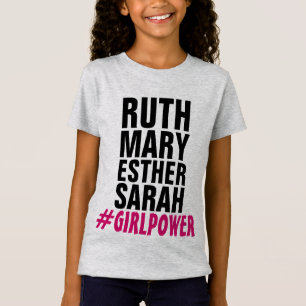 CAMISETA PODER CRISTÃO DA MENINA (RUTH MARY ESTHER SARAH)