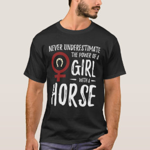 Camiseta Poder da Garota Cavalo Feminista Mãe Cavalo