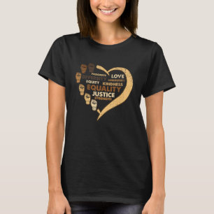 Camiseta Poder da Melanina Punho Coração Mês da História Ne