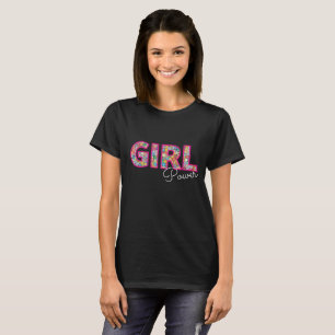 Camiseta Poder da Menina   Girassas rosadas Lindas