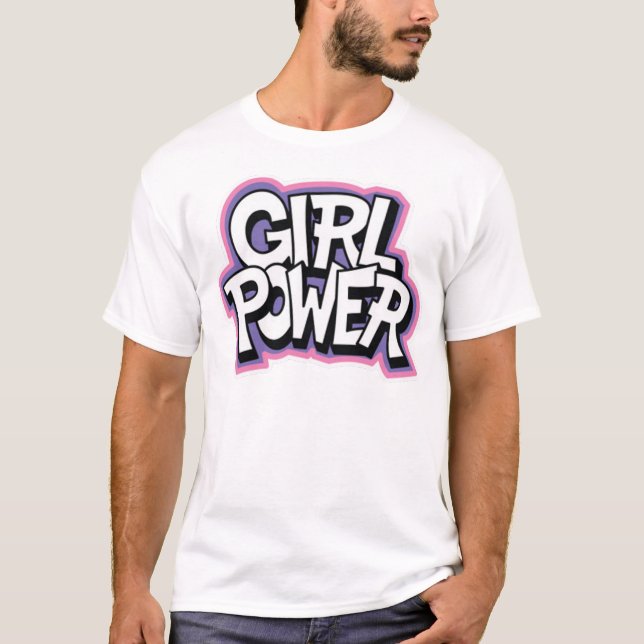 Camiseta Poder das raparigas (Frente)