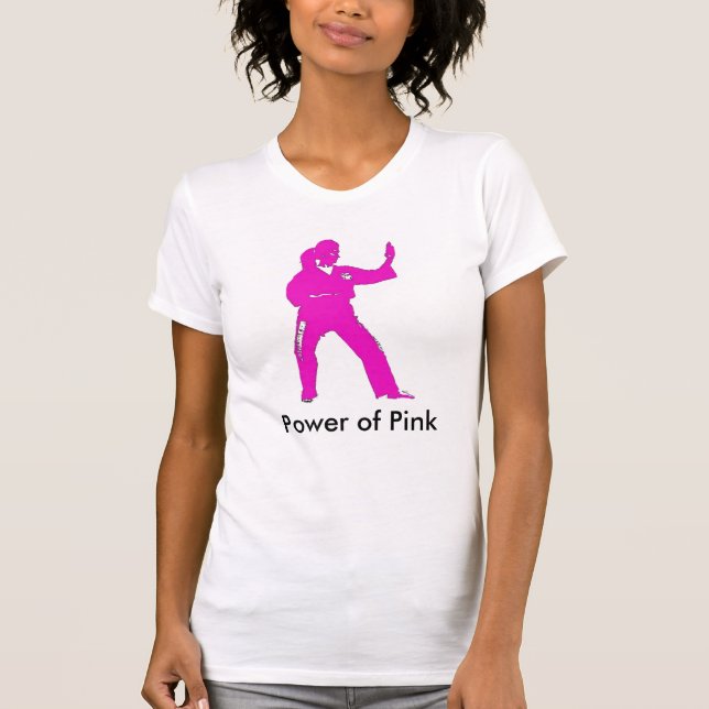 Camiseta Poder de Cami cor-de-rosa (Frente)