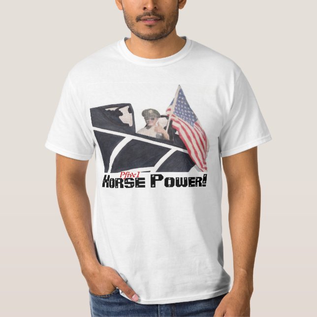 Camiseta Poder de cavalo Pfive1! (Frente)