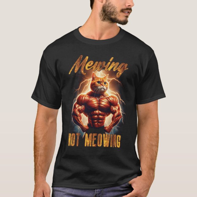 Camiseta Poder De Gato Com Seis Embalagens Não Significando (Frente)
