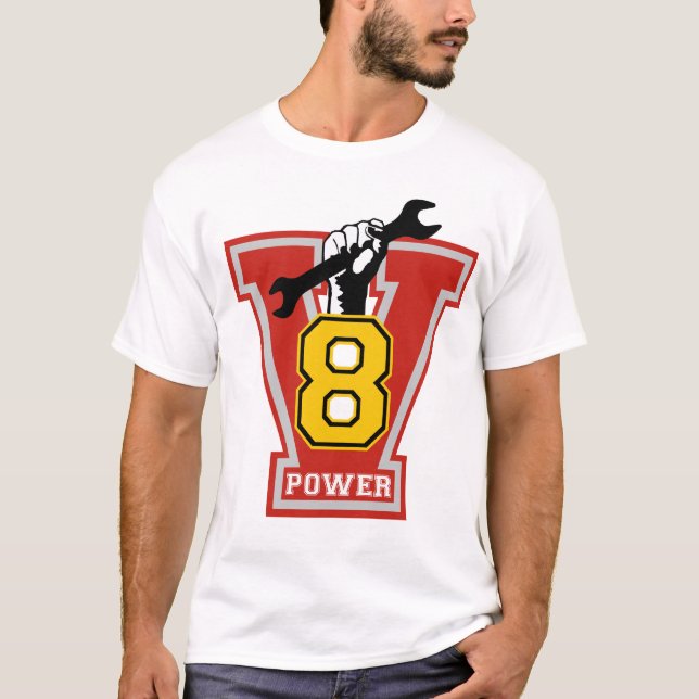 Camiseta poder de v8 (Frente)