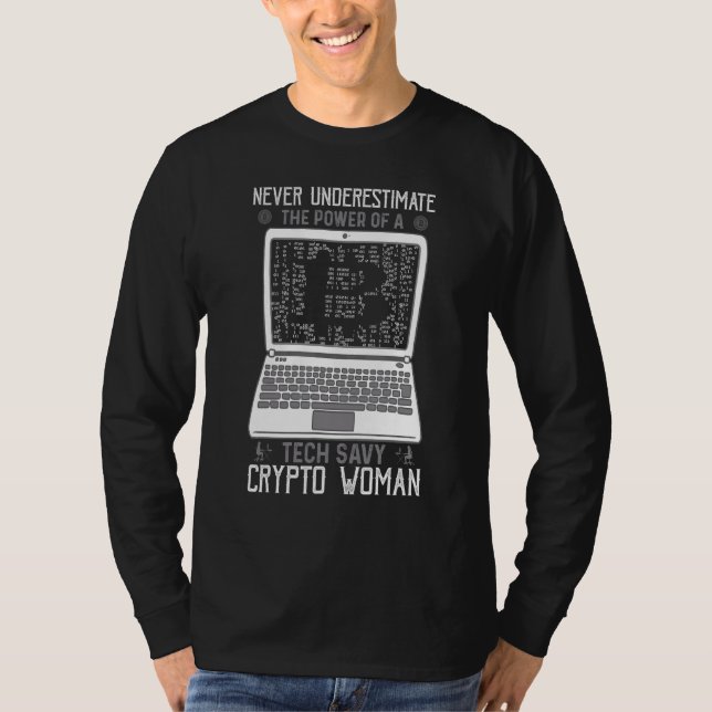 Camiseta Poder De Vida De Criptomoeda Comercial De Cry Sabo (Frente)
