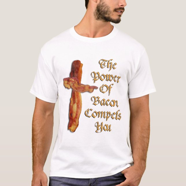 Camiseta Poder do bacon (Frente)