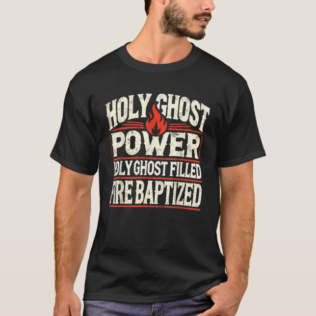 Camiseta Poder do Espírito Santo Fé Cristã (Frente)